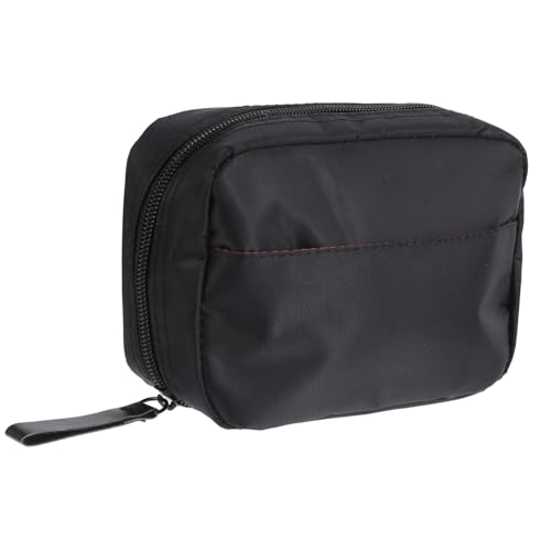 DECOMELODY wasserdichte Kosmetiktasche Mini Makeup Organizer Leicht Robust Für Reise Alltag Outdoor Rot schwarz Groß von DECOMELODY