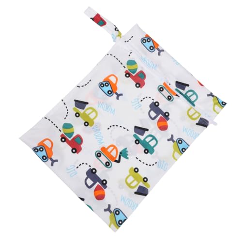 DECOMELODY wasserdichte Windeltasche mit Single Zipper Leichte Wiederverwendbare Wickeltasche für Unterwegs Großer Fassungsvermögen Praktischer Organizer für Nasse Windeln und von DECOMELODY