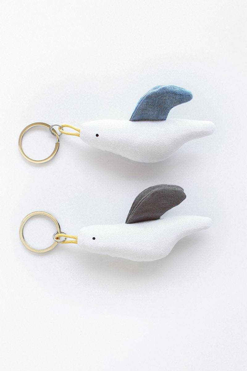 Seagull Keychans Yuki & Kiko/Seagul Keyrings Duo Paar Bester Freund Seevogel Handgemachtes Spielzeug Stofftier Ouette Möve Kamome Decornerhome von DECORNERHOME