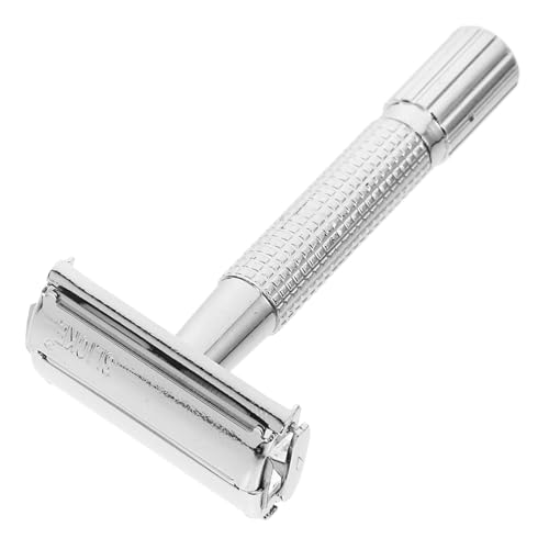 DECORNIJIA 1 Satz Haarentferner Rasierer Vintage Rasiermesser Doppelseitiger Rasierer Rasiermänner rasieren Rasiermesser mit langem Griff Gesichtsrasierer abs Silver DECORNIJIA 1 Satz Haarentferner Rasierer Vintage Rasiermesser Doppelseitiger Rasierer Rasiermänner rasieren Rasiermesser mit langem Griff Gesichtsrasierer abs Silver von DECORNIJIA