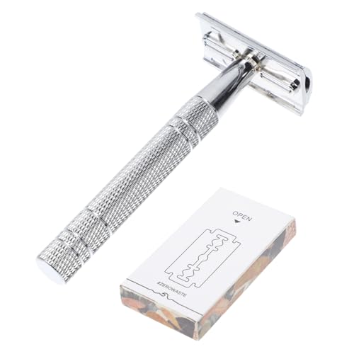 DECORNIJIA 1satz Manueller Vintage Rasierer Mit Doppelter Klinge Praktischer Bartschneider Für Herren Für Präzises Rasieren Und Reisen Langlebig Und Hautfreundlich von DECORNIJIA