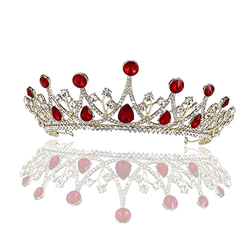 DECORNIJIA 1 Stück Brautkrone Kopfschmuck für die Braut Prinzessin Braut Kostümkrone Braut Kopfbedeckung Hochzeitszubehör Kronendamen Krone Tiara Hochzeit Braut Tiara Hochzeit Tiara rot DECORNIJIA 1 Stück Brautkrone Kopfschmuck für die Braut Prinzessin Braut Kostümkrone Braut Kopfbedeckung Hochzeitszubehör Kronendamen Krone Tiara Hochzeit Braut Tiara Hochzeit Tiara rot von DECORNIJIA