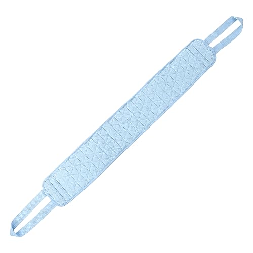 DECORNIJIA 1 Stück Doppelseitige Rückenmassage Schrubben Peeling-Handtuch Badehandtücher exfoliating towel hand towel fussbadewanne Langstreifen-Schrubbtuch dusche scheuertuch Schwamm Blue von DECORNIJIA