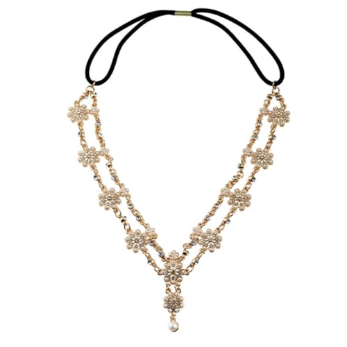 DECORNIJIA Stirnband Mit Blumenmuster Haarreif Brautschmuck Modisches Haarband Für Mädchen von DECORNIJIA