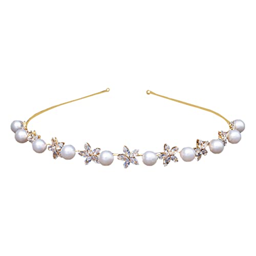 DECORNIJIA 1stück Zircon Flower Haarreif Für Damen Elegantes Dünnes Stirnband Mit Perlen Und Glitzer Für Hochzeiten Partys Und Tägliche Outfits Edlem von DECORNIJIA