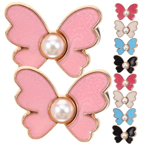 DECORNIJIA 10 Paare Verstellbare Jeansbund Knöpfe aus Stabilem Metall Wiederverwendbare Hosen Taillenclips zum Enger Machen Dekorative Bundknöpfe für Damen in Farben Praktische Bundstraffung von DECORNIJIA