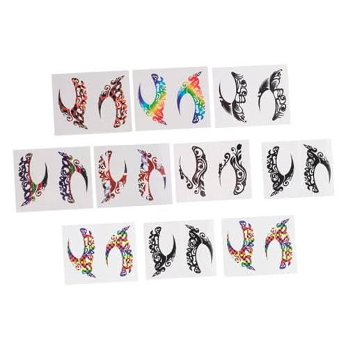 DECORNIJIA 10 Paare Wasserfeste Eyeliner Aufkleber Leichte Komfortable Lidschatten schablonen für Festival Party make up Vielseitige Eye Makeup Tools für Dramatischen Look von DECORNIJIA