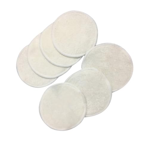DECORNIJIA 10 Stück Teiliges Bambusfaser Abschminkpads Wiederverwendbar Sanfte Reinigungspads für Empfindliche Haut Make up Entferner Tücher für Augen Gesichtsreinigung Geeignet von DECORNIJIA