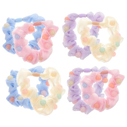 DECORNIJIA 10 Stück Teiliges Haargummi aus Atmungsaktivem Mesh Elastische Haarschlaufen Candy Farben Leicht und Dehnbar Vielseitig Einsetzbar für Mädchen und Frauen zum Fixieren und Stylen von DECORNIJIA