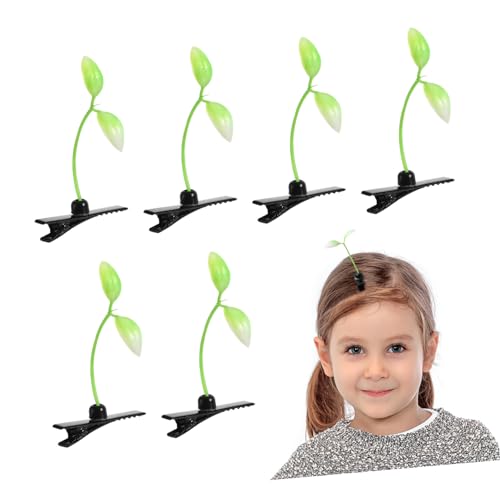 DECORNIJIA 10 Stück Teiliges Haarnadeln Sprout Form Grün PE Leicht Langlebig Haarschmuck für Frauen Mädchen Elegant Vielseitig DIY Party Schule Alltag von DECORNIJIA