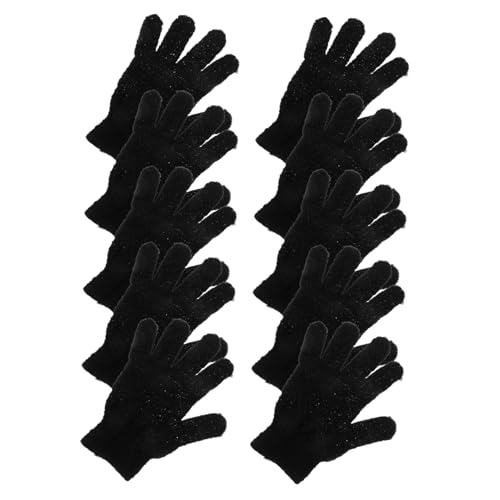 DECORNIJIA 10 Stück Teiliges Peeling handschuhe aus Polyester Sanftes Körperpeeling für Damen Herren und Maschinenwaschbare Strapazierfähige Badhandschuhe zur Entfernung Abgestorbener Haut von DECORNIJIA