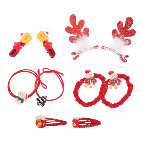 DECORNIJIA 10 Stück Teiliges Set Weihnachts Haarschmuck Rentiergeweih Haarclips für Partys Leicht und Bequem Vielseitige Accessoires für Festliche Outfits mit Einzigartigem Design für Einen von DECORNIJIA