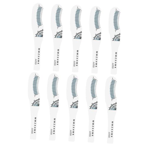 DECORNIJIA 10 Stück Teiliges Wimpern messlineal aus Reißfestem Papier Präzises Lash Ruler Card Tool zum Messen von Wimpernlänge und Curlinggrad Kompakt und Leicht für Salon und Reisen von DECORNIJIA