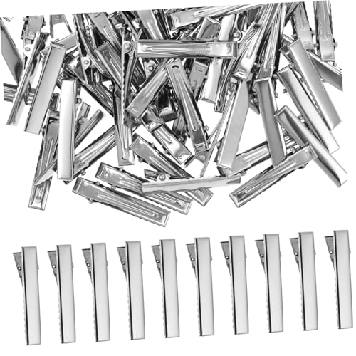 DECORNIJIA 100 Stück 4cm Alligator Haarklammern Entenbarrette Selbstgemacht Haarspangen Für Kinder Metall Haarclips Für Individuelles Hairstyling Geeignet Für Dickes Und Dünnes Haar von DECORNIJIA