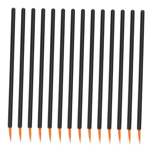 DECORNIJIA 100 Stück Einweg Eyeliner Pinsel Feine Nylonfaser Präzisions make up Werkzeug mit Kappe für Präzises Augen make up Weich elastisch Langlebig für Professionelle und Private von DECORNIJIA