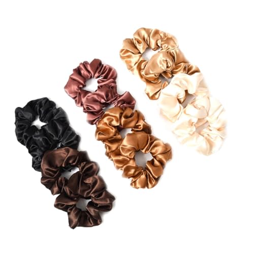 DECORNIJIA 12 Stück Teiliges Haargummi aus Einfarbigem Elastische Haarschleifen für Damen und Mädchen Weiche Dehnbare Pferdeschwanzhalter Vielseitiger Haarschmuck für Alltag und Freizeit von DECORNIJIA