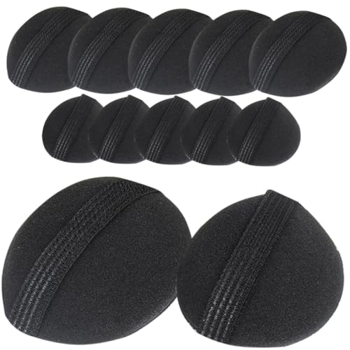DECORNIJIA 12 Stück Teiliges Wiederverwendbare Damen Haar Volumen Pads Kleine Leichte Haarkissen für Mehr Fülle Komfortables Strapazierfähiges Haarzubehör für Verschiedene Frisuren und von DECORNIJIA