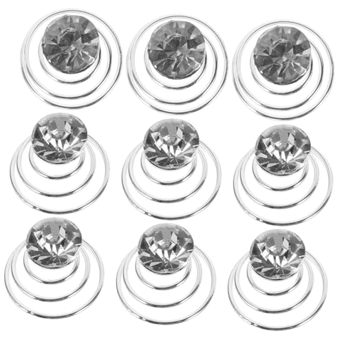 DECORNIJIA 12stücke Strass-spiral-haarspangen Für Frauen Mini-strass-haarnadeln Flexible Haarclips Für Hochzeit Braut Prom Party Decor Geeignet Für Haartypen von DECORNIJIA