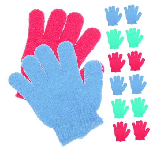DECORNIJIA 14stücke Fünf-finger-badehandschuhe Peelingtücher Rückenmassagehandschuhe Für Damen Und Herren Entfernung Von Staub Und Überschüssigem Öl Zum Verwenden Beim Duschen von DECORNIJIA