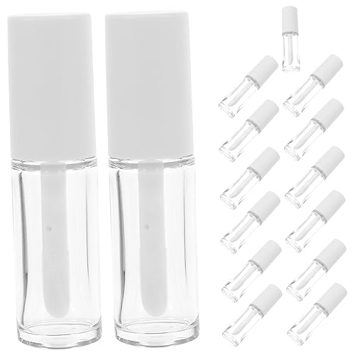 DECORNIJIA 15 Stck Teiliges Nachfüllbare Lippenpflegestift Behälter mit Leicht Kompakt Auslaufsicher Tragbare Lippenbalsam Tuben für DIY Lipgloss Reise Alltag Frauen von DECORNIJIA