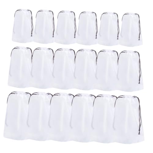 DECORNIJIA 18 Stück Teiliges Wasserdichter Transparenter PE Kordelzugbeutel für Reise Organisation Vielseitige Aufbewahrung für Unterwäsche Socken Handtücher und Platzsparend von DECORNIJIA