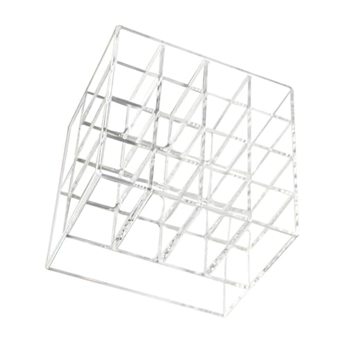 DECORNIJIA 1Pc Box Lippenstift Lagerung Rack Organisatoren Kosmetische Lippenstift Organizer Container Beschriftet Slot Lippenstifte Lippenstift Lagerung Container Acryl von DECORNIJIA