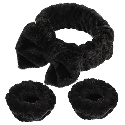 DECORNIJIA Waschbare Stirnbänder Mit Schleife Bequeme Haarbänder Zur Gesichtsreinigung Wasserabsorbierende Stirnbänder Für Spa-zubehör Schöne Und Armbänder Für Damen von DECORNIJIA
