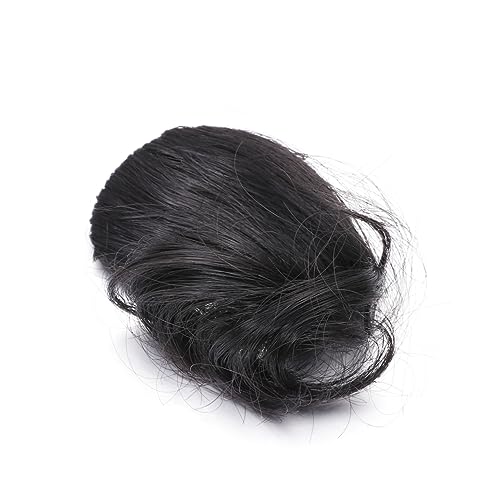 DECORNIJIA Curly Fake Fringe Bang Clip Haarverlängerung Haarteil Schwarz Für Damen Mädchen Mit Haarklammer Unsichtbar von DECORNIJIA