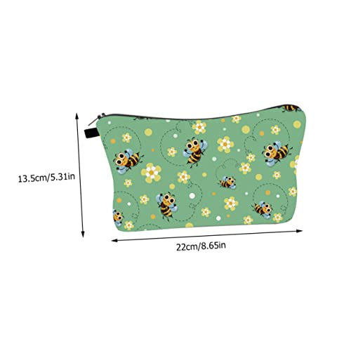 DECORNIJIA 1Stück wasserdichte Kosmetiktasche für Damen Praktischer mit Bienenmuster für Reisen und Aufbewahrung Toilettenartikeln von DECORNIJIA