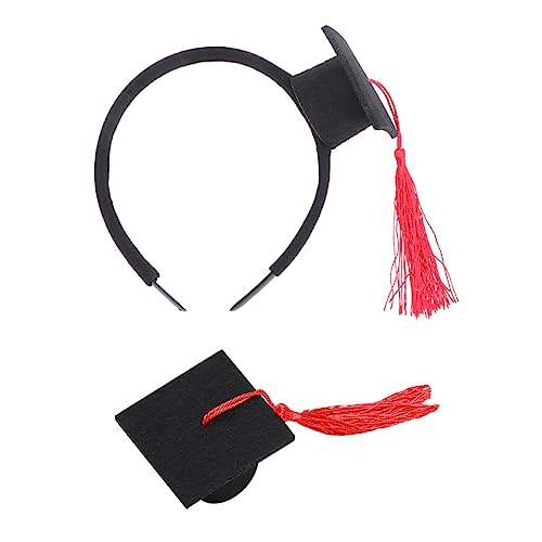 DECORNIJIA 1satz Doktorhut Haarschmuck Teiliges Abitur-accessoire Mit Haarband Und Haarnadel Für Abschlussfeiern Fotografie Und Kostümpartys Langlebig Und Leicht Für Erwachsene Und von DECORNIJIA