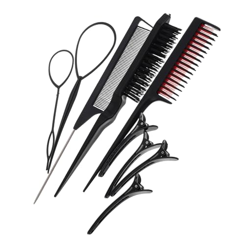 DECORNIJIA 1satz Friseur Haarkämme Set Für Damen Vielseitige Kämme Für Teasing Und Frisieren Ergonomisches Design Geeignet Für Haartypen Für Salon Und Reisen von DECORNIJIA