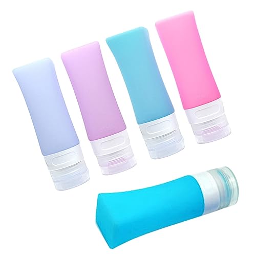 DECORNIJIA 1satz Silikon Reiseflaschen Mit Organizer Tasche Nachfüllbare Auslaufsichere Flasche Für Shampoo Lotion Und Flüssigkeiten Für Reisen Fitness Und Camping von DECORNIJIA