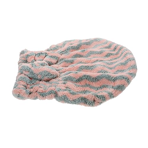 DECORNIJIA Komfortabler Mikrofaser Haar Trocknen Hut Saugfähige Duschhaube für Damen Gestreift Weich für Zuhause von DECORNIJIA