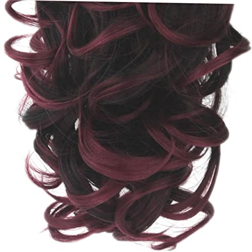 DECORNIJIA 1stück Lockige Synthetik Haarperücke Mit Klaue Ponytail Haarverlängerung Und Clip-haarteil Für Frauen Und Mädchen Farbe von DECORNIJIA