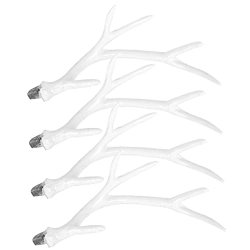 DECORNIJIA 2 Paare Hirschgeweih Stirnband DIY Kopfschmuck Weihnachtsdeko Cosplay Kostümaccessoire für Partys und Zuhause von DECORNIJIA