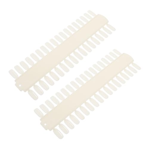 DECORNIJIA 2 STÜCK Nagellack Farbdisplay Tips Nageldesign Sticks Einseitig Langlebig Praktisch Für Nagelstudio DIY Übungsplatte Fingernägel Aufkleben Nail Gel Polish Display Stick Pin Board von DECORNIJIA