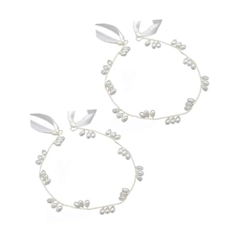 DECORNIJIA 2 STÜCK Perlen Haarschmuck Band Filigrane Tiara für Hochzeit und Party Eleganter Kopfschmuck Damen Vielseitig Tragbar für Braut Verlobung und Festliche Anlässe DECORNIJIA 2 STÜCK Perlen Haarschmuck Band Filigrane Tiara für Hochzeit und Party Eleganter Kopfschmuck Damen Vielseitig Tragbar für Braut Verlobung und Festliche Anlässe von DECORNIJIA