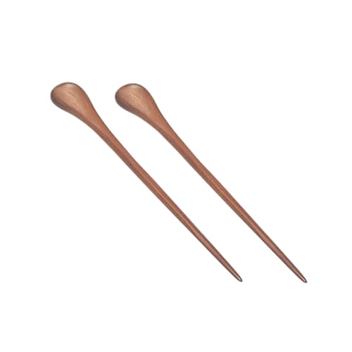 DECORNIJIA 2 STÜCK Teiliges Sandelholz Haarstäbchen Vintage Haarnadeln Holz Haarinsert Elegant für Damen und Mädchen Traditioneller Chinesischer Haarschmuck von DECORNIJIA
