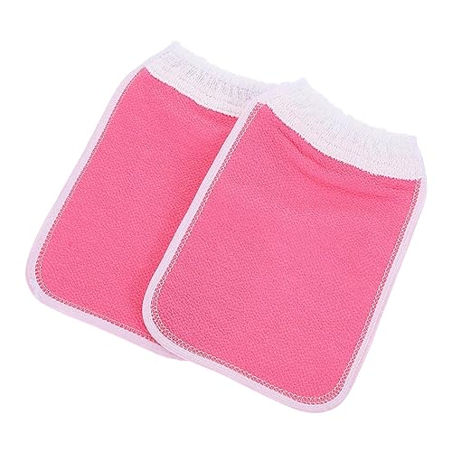 DECORNIJIA 2stücke Badehandschuhe Duschtücher Peeling-handtücher Körperpeeling-handschuhe Für Dekontamination Mit Naturmaterial Für Camping Reisen von DECORNIJIA
