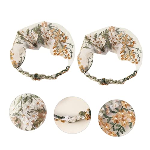 DECORNIJIA 2stücke Stirnband Stickhaarreif Netzhaarband Haarband Für Damen Mit Digitaldruck Und Feiner Nähtechnik Hautfreundlich Atmungsaktiv Und Elastisch von DECORNIJIA