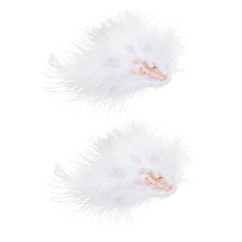 DECORNIJIA 2 Stück Elegante Haarnadeln mit Federdesign Leichte Rutschfeste Haarspangen für Mädchen Handgefertigte Haarklammern Vielseitiger Haarschmuck für Alltag und Festliche Anlässe von DECORNIJIA