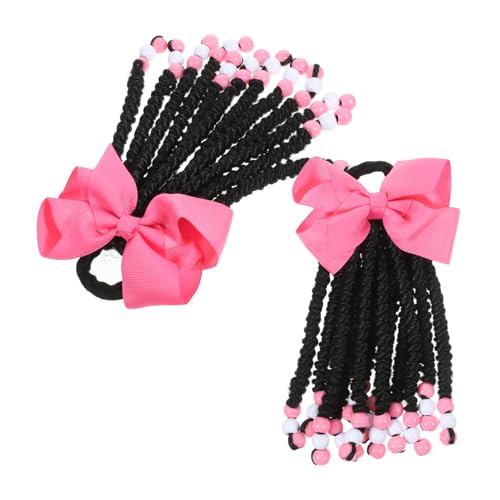 DECORNIJIA 2 Stück Geflochtene Haarverlängerungen Für Pferdeschwanz Pferdeschwanz Extensions Für Mädchen Kinderhaar von DECORNIJIA