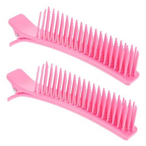 DECORNIJIA 2 Stück Haarklammer Greifer Alligator-haarspangen Zum Stylen Von Frauen Haar-accessoires Haarspangen Zum Teilen Mit Kamm Palette Mehrzweck-farbclip Mini-clips Für Haare Netz Rosa von DECORNIJIA