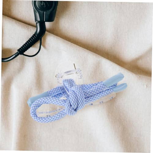 DECORNIJIA 2 Stück Haarklammern mit Großem Kariertem Schleifen Design Rutschfeste Haarspangen für Dünnes und Dickes Haar Starker für Frauen und Mädchen Haarschmuck Accessoires von DECORNIJIA