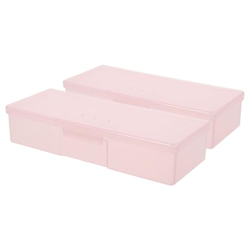 DECORNIJIA 2 Stück Kompakte Nagel Organizer Box Teilig Robuste Aufbewahrungsbox für Nagelwerkzeuge und Kleine Zubehörteile Leicht Reisefreundlich Stilvoll für Maniküre und Nagelzubehör von DECORNIJIA