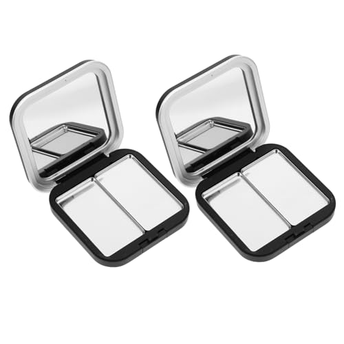 DECORNIJIA 2stücke Leere Lidschattenbox Organizer Für Make-up-palette Lidschattenpaletten Leer Schwarze Lidschattenpaletten Tragbar Für Unterwegs von DECORNIJIA