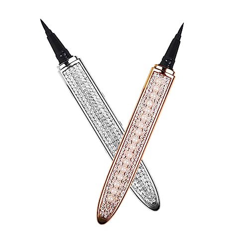 DECORNIJIA 2 Stück Make -up -Vorräte geflügelt wasserfester flüssiger Eyeliner nachweisen Augenauskleidungsstifte wasserfeste Eyeliner Make-up-Zubehör Eyeliner Stift Silber- von DECORNIJIA
