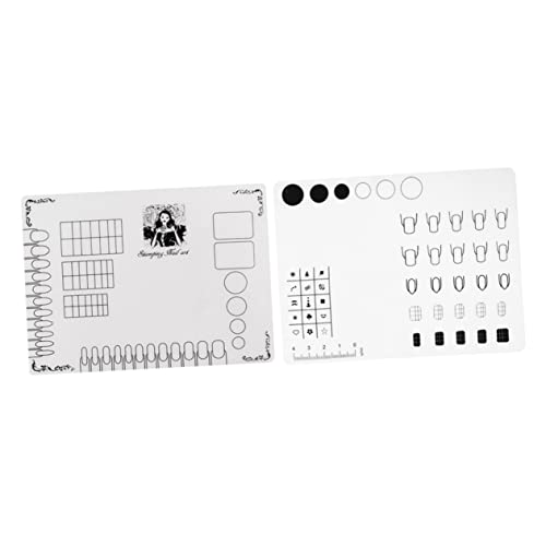 DECORNIJIA 2 Stück Nagel Farbblock Professional Kissen Tipps Uv Salon Für Nägel Werkzeug Wiederverwendbare Manikürematte Eingefärbtes Silikonpad Manikürematte Aus Silikon Kieselgel von DECORNIJIA