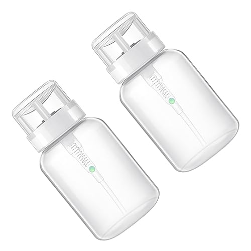 DECORNIJIA 2 Stück Nagelwasch Feuchtigkeitsabfüllung Quetschpumpe Hand Einfache Flaschen Spenderflasche Presse Nagelbehälter Make Up Entferner Flasche Pressflasche von DECORNIJIA