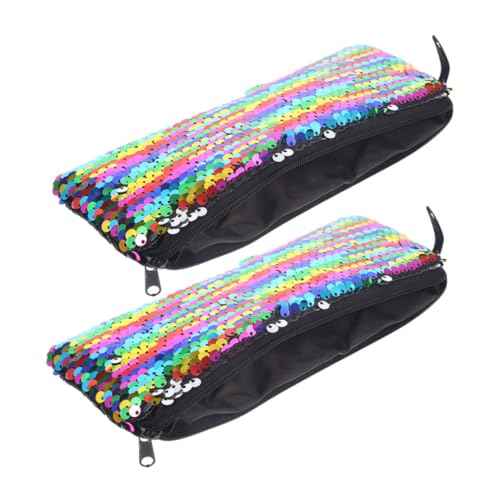 DECORNIJIA 2 Stück Pailletten Kosmetiktasche Klein Handlich Tragbar Makeup Bag für Frauen Reise Kulturbeutel Multifunktionaler Organizer für Lippenstift Toilettenartikel und Kleine DECORNIJIA 2 Stück Pailletten Kosmetiktasche Klein Handlich Tragbar Makeup Bag für Frauen Reise Kulturbeutel Multifunktionaler Organizer für Lippenstift Toilettenartikel und Kleine von DECORNIJIA